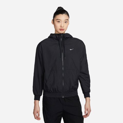 Nike - Áo khoác thể thao Nữ Women's Sportswear Classic Wovens Loose Uv Protection Hooded Jacket - Black