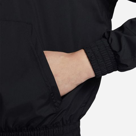 Nike - Áo khoác thể thao Nữ Women's Sportswear Classic Wovens Loose Uv Protection Hooded Jacket - Black