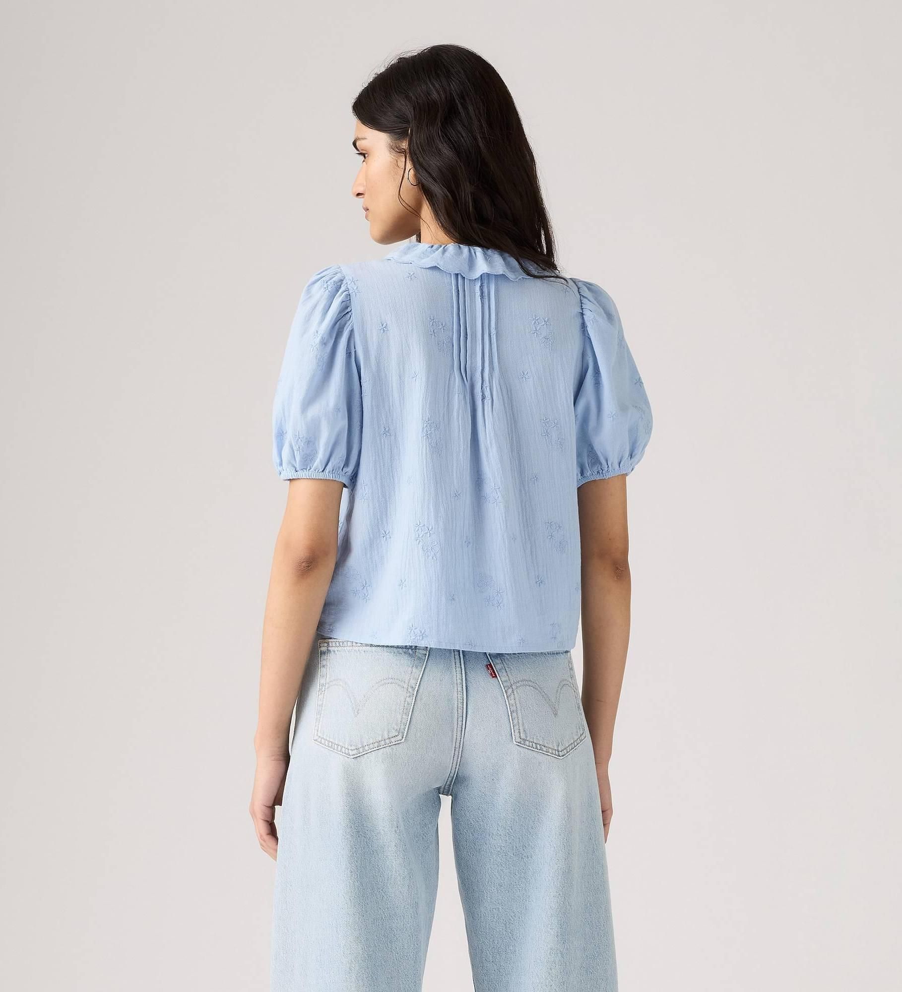 Levi's - Áo thời trang tay ngắn nữ Giselle Ruffle Blouse