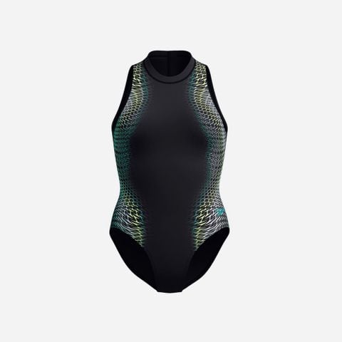 Speedo - Đồ bơi nữ Printed Hyst Blue/Green One Piece - 3