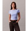 Calvin Klein - Áo Thun Tay Ngắn Nữ Velour Embossed Logo Graphic Slim T-Shirt