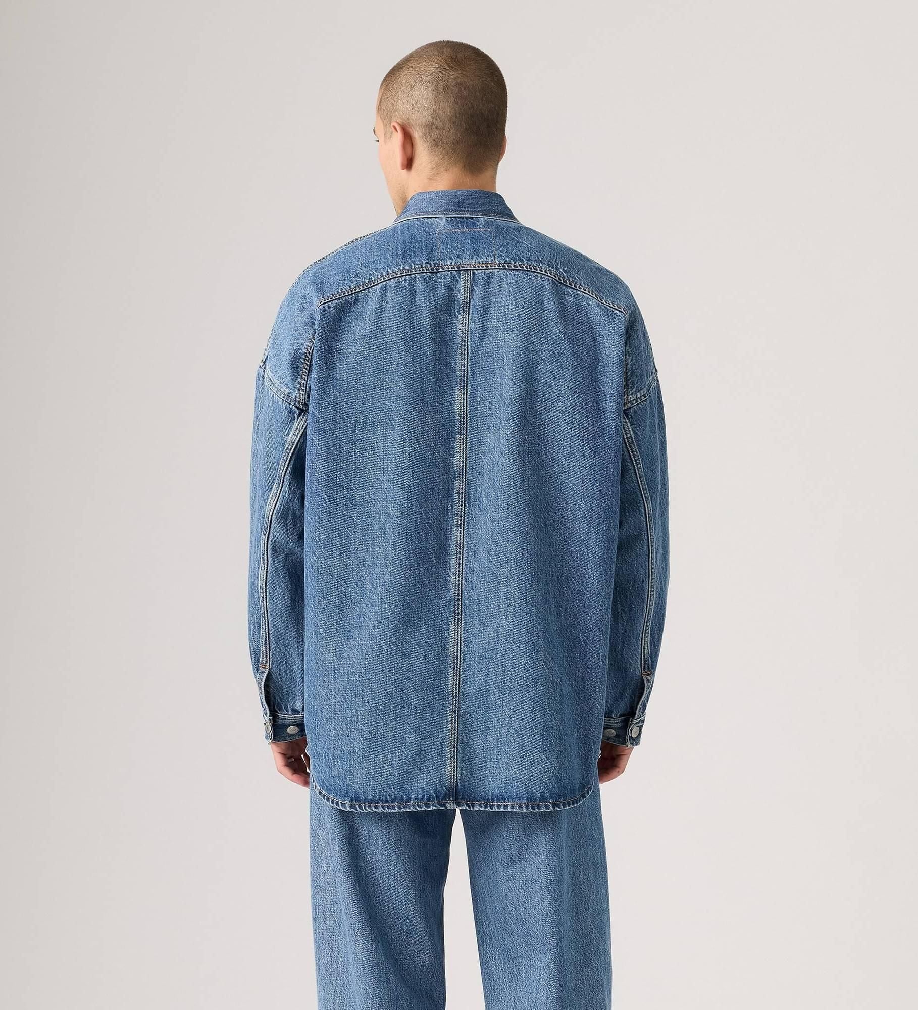 Levi's - Áo khoác jeans nam Twist Shacket - Blue