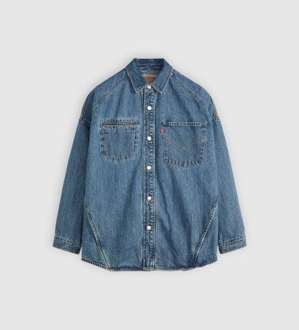Levi's - Áo khoác jeans nam Twist Shacket - Blue - 4