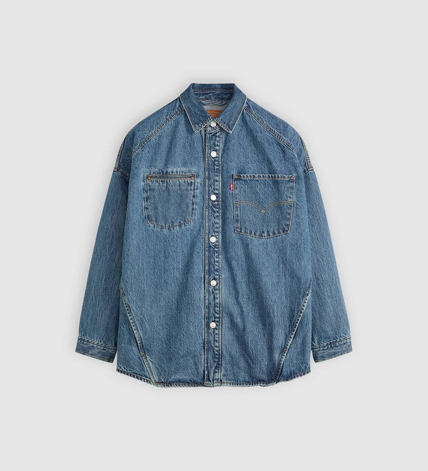 Levi's - Áo khoác jeans nam Twist Shacket - Blue