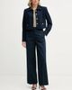 Tommy Hilfiger - Quần tây Dài Nữ Cotton Wide Leg Women's Fabric Trousers Blue Pant