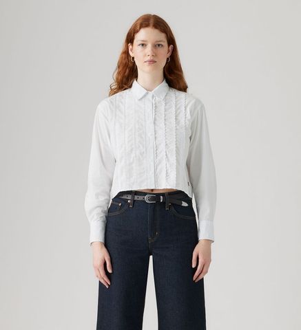 Levi's - Áo sơ mi tay dài nữ Women's Cropped Harlie Tuxedo Shirt