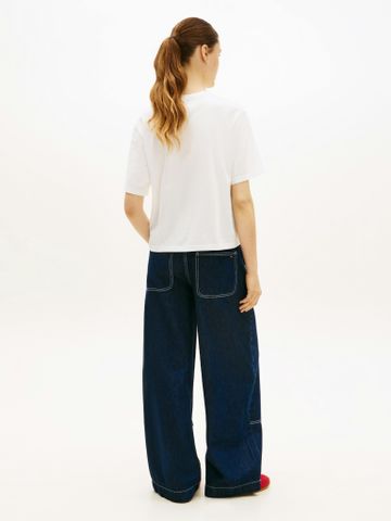 Tommy Hilfiger - Áo Thun Tay Ngắn Nữ Tommy Jeans Women Boxy Badge Tee Extended