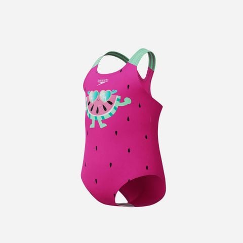 Speedo - Đồ bơi bé gái Digital Printed Pink One Piece