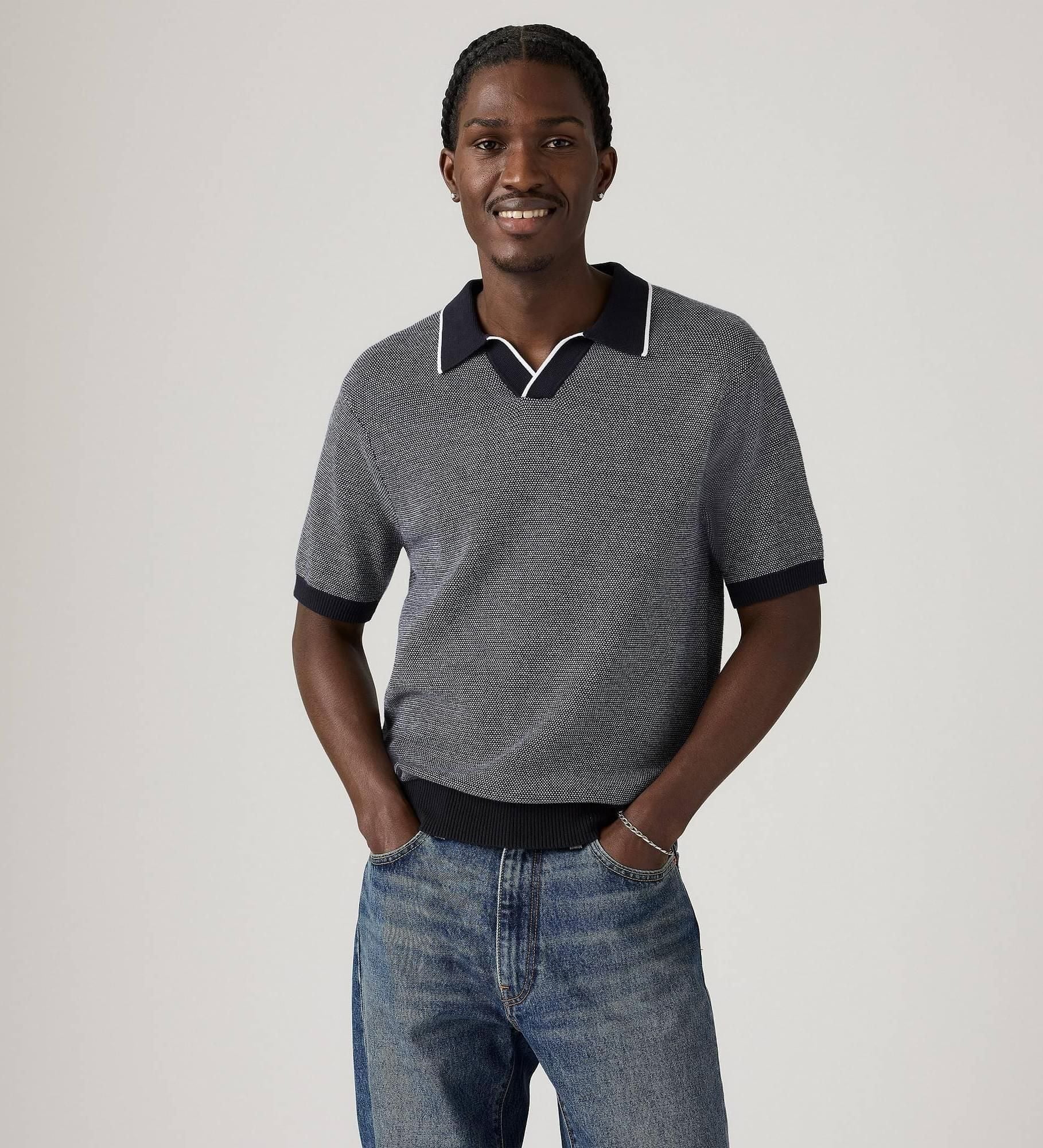 Levi's - Áo polo dệt kim tay ngắn nam Skipper Knit Polo