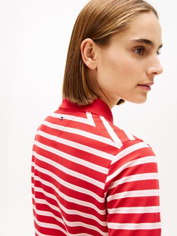 Tommy Hilfiger - Áo Thun Có Cổ Nữ Tommy Hilfiger Script Lyocell Zip Short Sleeve Polo