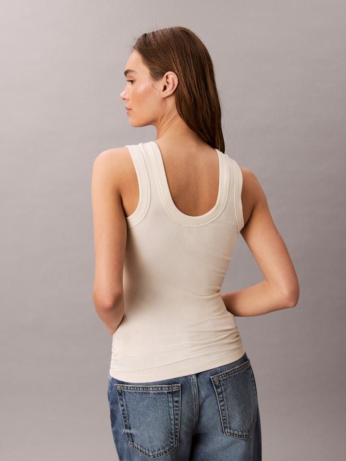 Calvin Klein - Áo ba lỗ nữ Modal Stretch Rib Tank Top