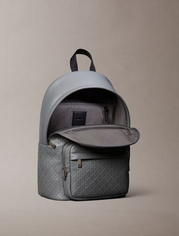 Calvin Klein - Ba lô nam Embossed Allover Monogram Backpack - 3