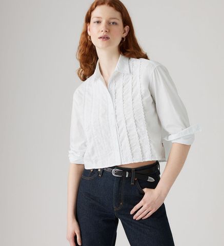 Levi's - Áo sơ mi tay dài nữ Women's Cropped Harlie Tuxedo Shirt