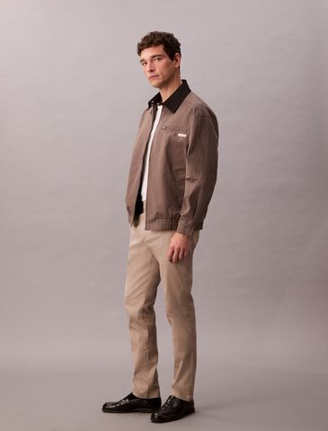 Calvin Klein - Quần kaki ống ôm nam Stretch Cotton Slim Chino - 4