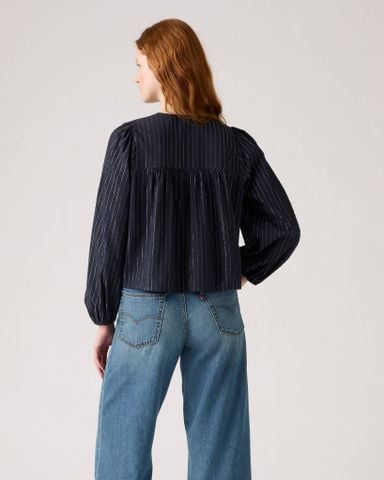 Levi's - Áo thời trang tay dài nữ Josephine Long Sleeve Holiday Shirt - Black