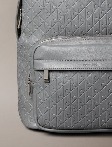 Calvin Klein - Ba lô nam Embossed Allover Monogram Backpack - 2