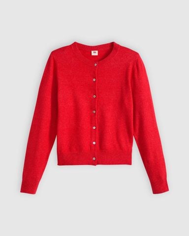 Levi's - Áo khoác cardigan nữ Supersoft Crewneck Cardigan - Red