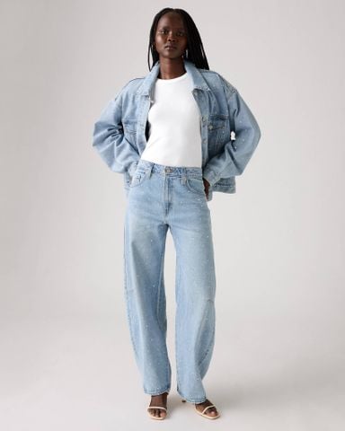 Levi's - Quần dài jean ống rộng nữ Baggy Dad Barrel Jeans - Blue