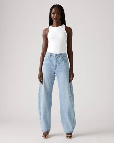 Levi's - Quần dài jean ống rộng nữ Baggy Dad Barrel Jeans - Blue