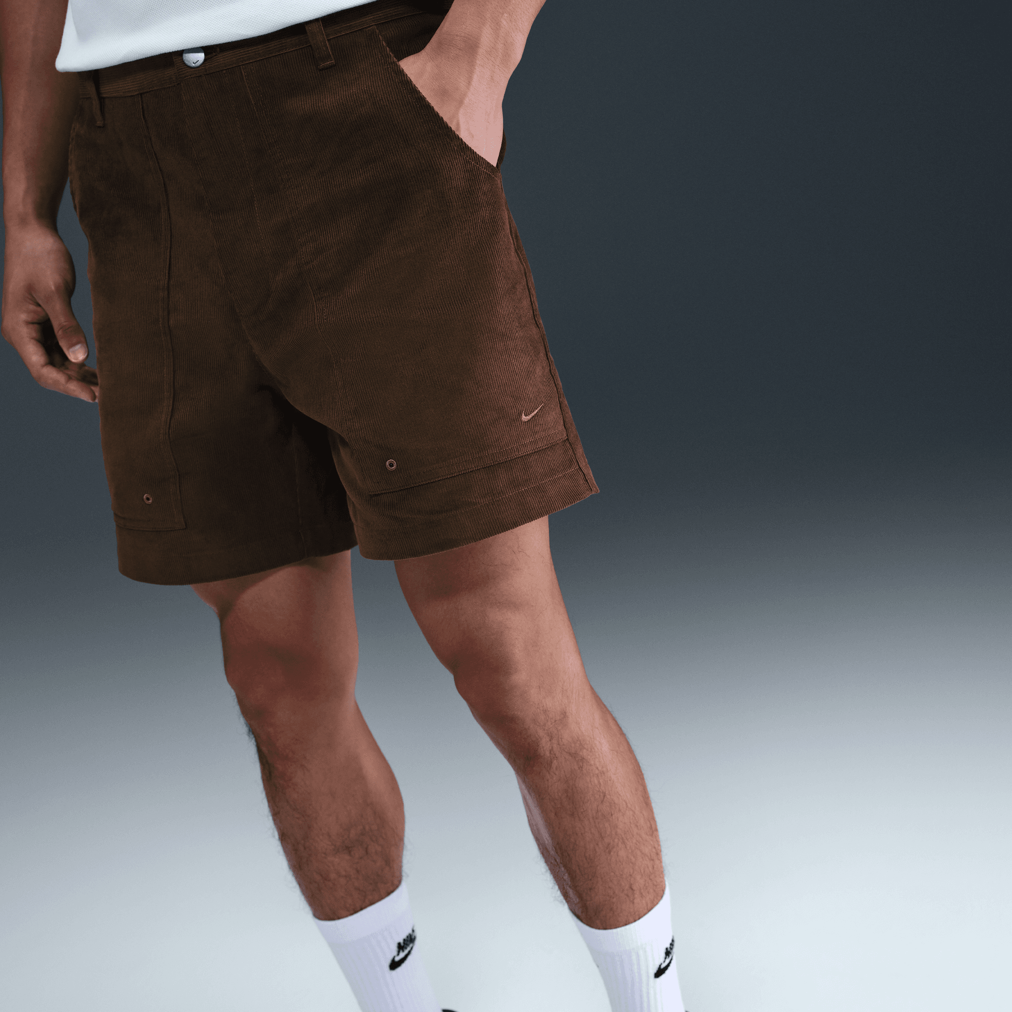 Nike - Quần ngắn thể thao Nam Life Fleece Cord Park Shorts