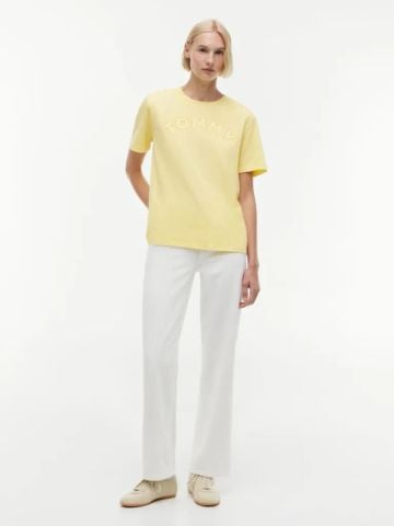 Tommy Hilfiger - Áo Thun Tay Ngắn Nữ Relaxed Washed Jersey T-Shirt
