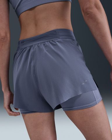 Nike - Quần ngắn thể thao Nữ Swift Women's Dri-FIT Mid-Rise 2-in-1 Running Shorts