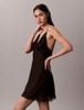 Calvin Klein - Váy Ngủ Nữ Black Floral Lace Chemise