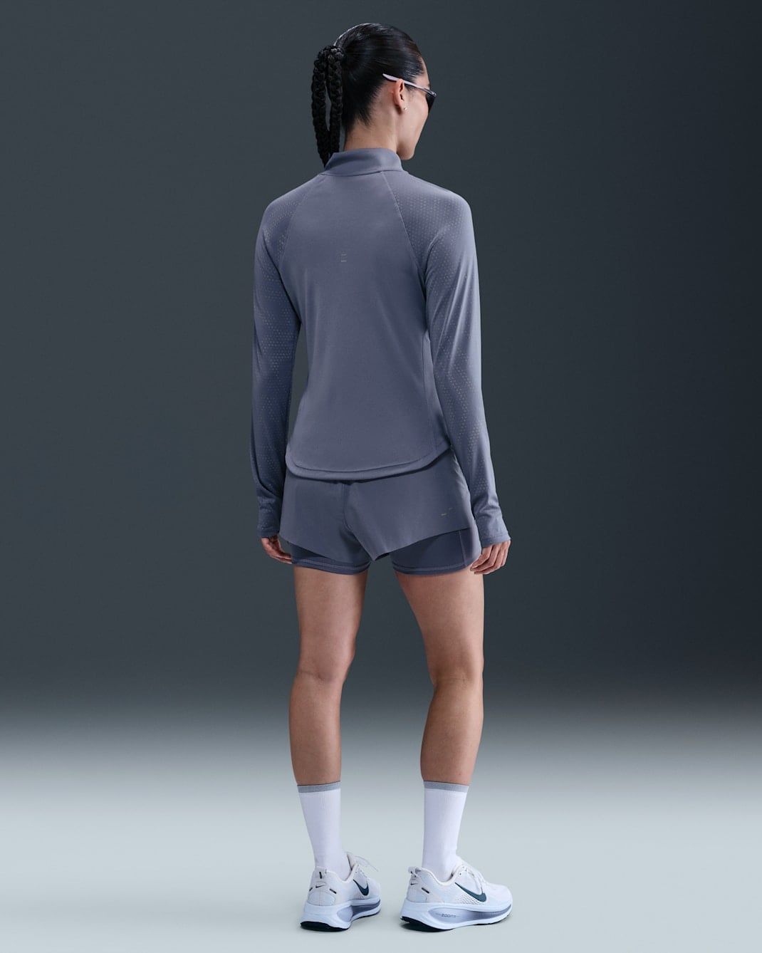 Nike - Quần ngắn thể thao Nữ Swift Women's Dri-FIT Mid-Rise 2-in-1 Running Shorts