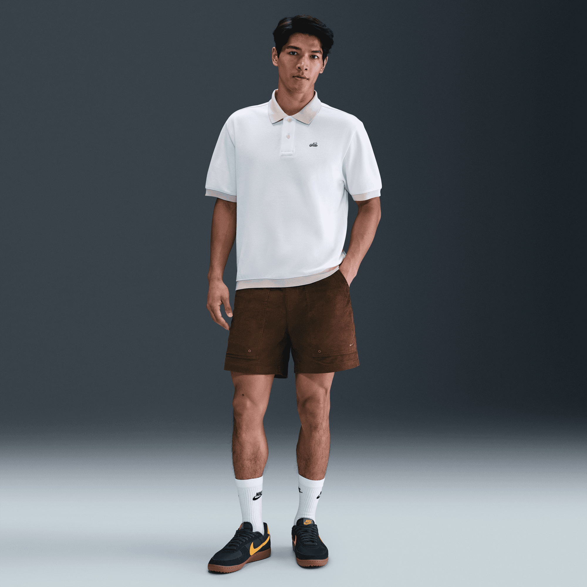 Nike - Quần ngắn thể thao Nam Life Fleece Cord Park Shorts