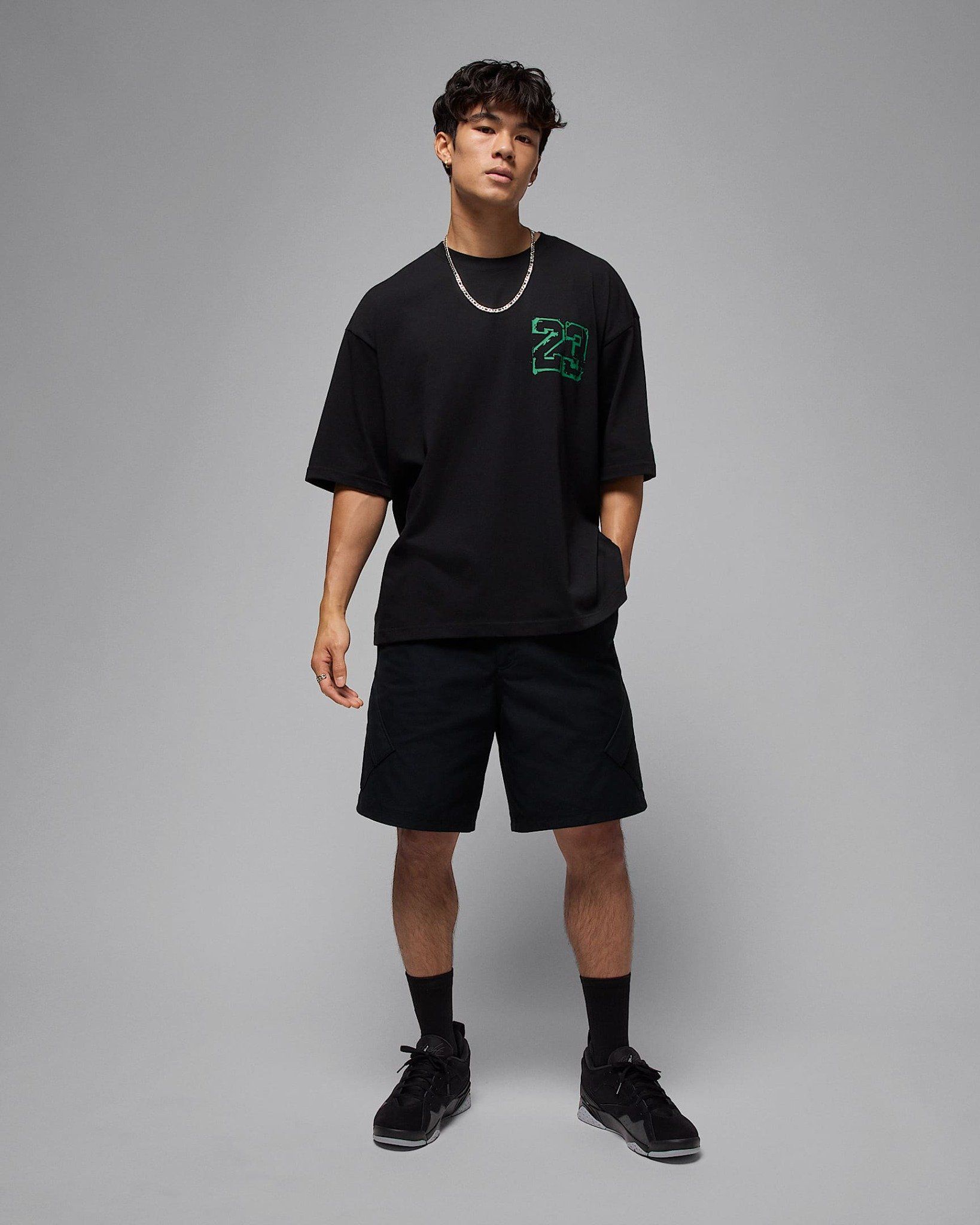 Nike - Áo phông tay ngắn thể thao Nam Jordan Men's Oversized T-Shirt