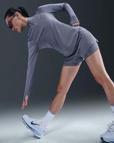 Nike - Quần ngắn thể thao Nữ Swift Women's Dri-FIT Mid-Rise 2-in-1 Running Shorts