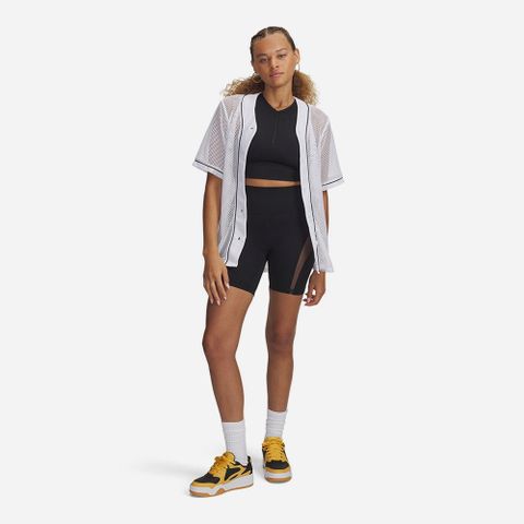 Under Armour - Áo sơ mi thể thao nữ Sportswear Baseball Jersey Lifestyle - 3