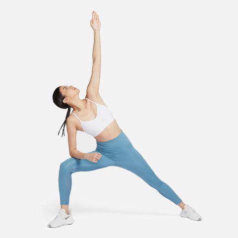 Nike - Áo ngực thể thao hỗ trợ nhẹ Nữ Women's Dri-Fit Indy Sports Bras - White