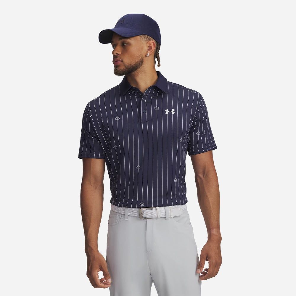 Under Armour - Áo thun có cổ thể thao nam Playoff 3.0 Printed Polo Golf