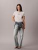 Calvin Klein - Áo Thun Tay Ngắn Nữ Classic Stripe Logo Print Tee
