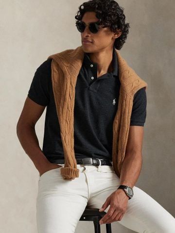 Ralph Lauren - Áo Thun Có Cổ Nam The Iconic Mesh Polo Shirt