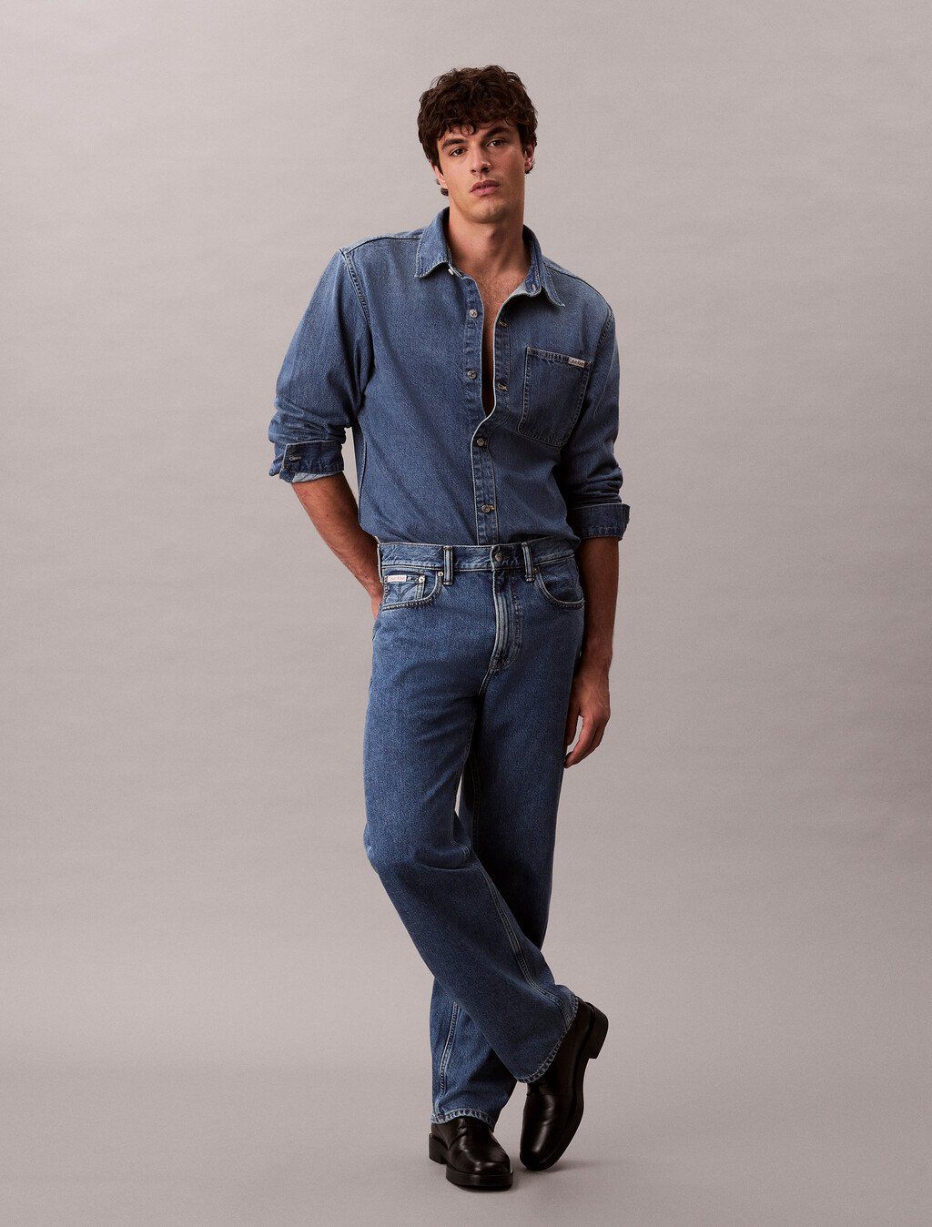 Calvin Klein - Quần jeans ống đứng nam 90's Straight Jeans