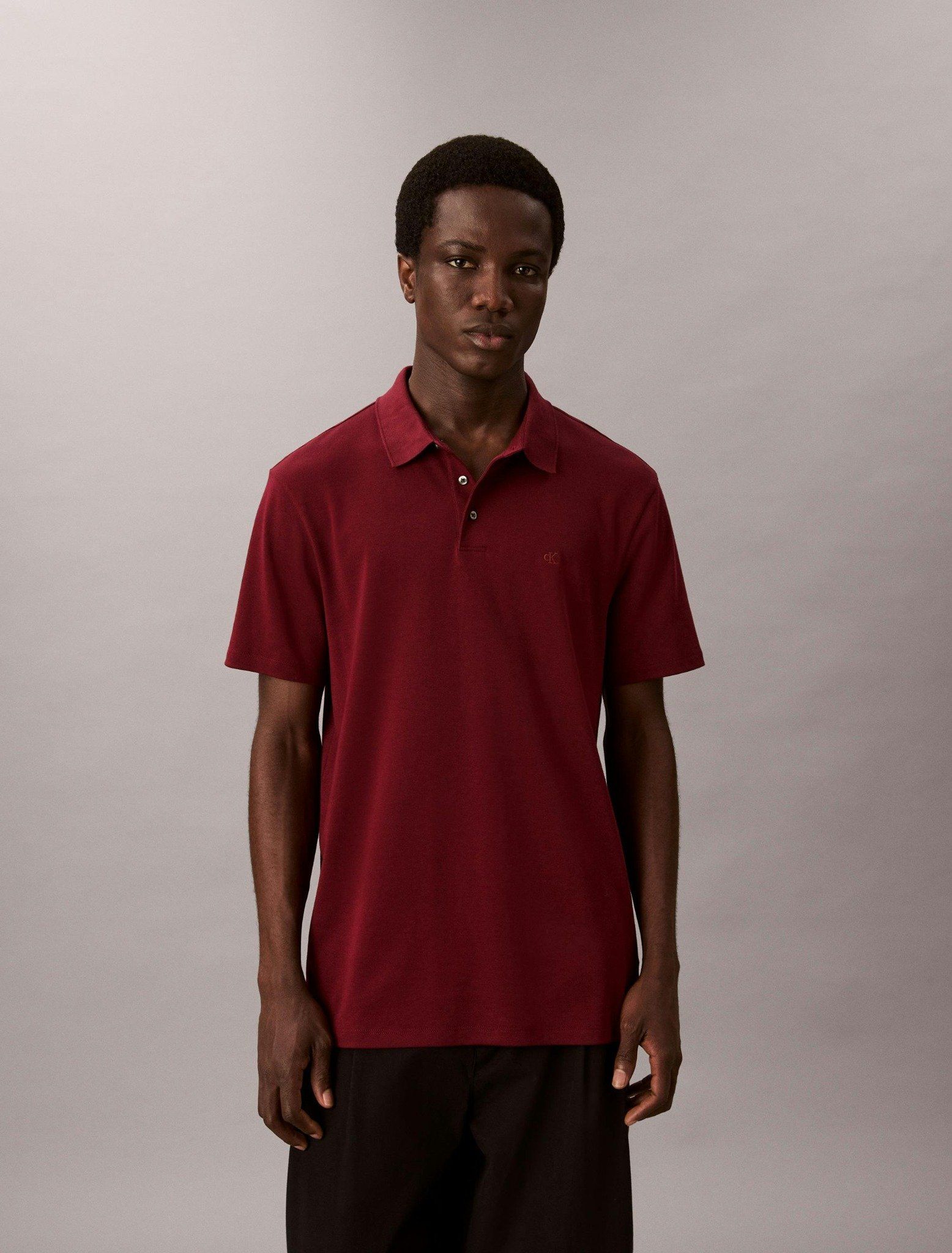Calvin Klein - Áo polo tay ngắn nam Pima Cotton Polo Shirt