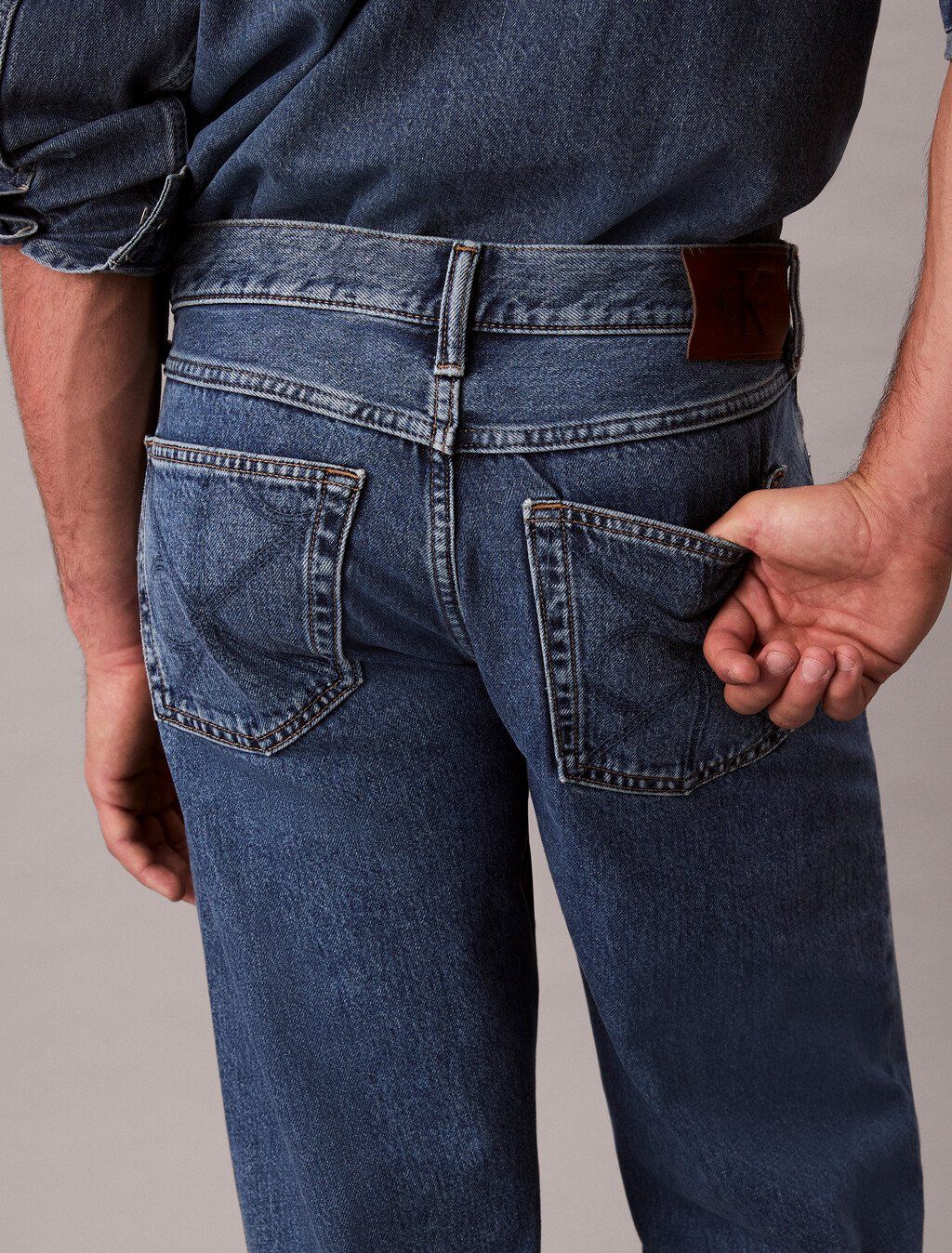 Calvin Klein - Quần jeans ống đứng nam 90's Straight Jeans