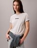 Calvin Klein - Áo Thun Tay Ngắn Nữ Classic Stripe Logo Print Tee