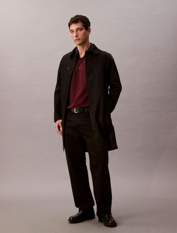 Calvin Klein - Áo polo tay ngán nam Sport Monogram Logo Classic Polo Shirt