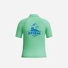 Speedo - Áo bơi tay dài chống nắng bé trai Printed Short Sleeves Top Green Uv Shirt