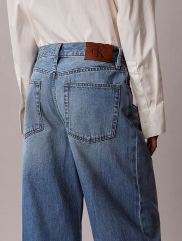 Calvin Klein - Quần Jean Dài Nữ Wide Leg Eco Cool Soft - 4