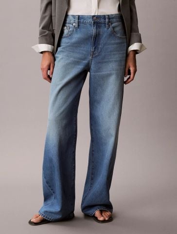 Calvin Klein - Quần Jean Dài Nữ Wide Leg Eco Cool Soft