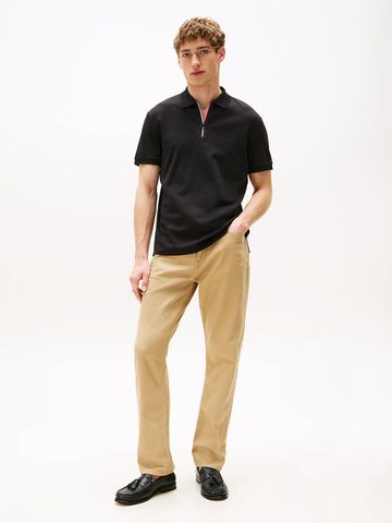 Tommy Hilfiger - Áo polo tay ngắn nam Regular Signature Zip Placket Polo Shirt