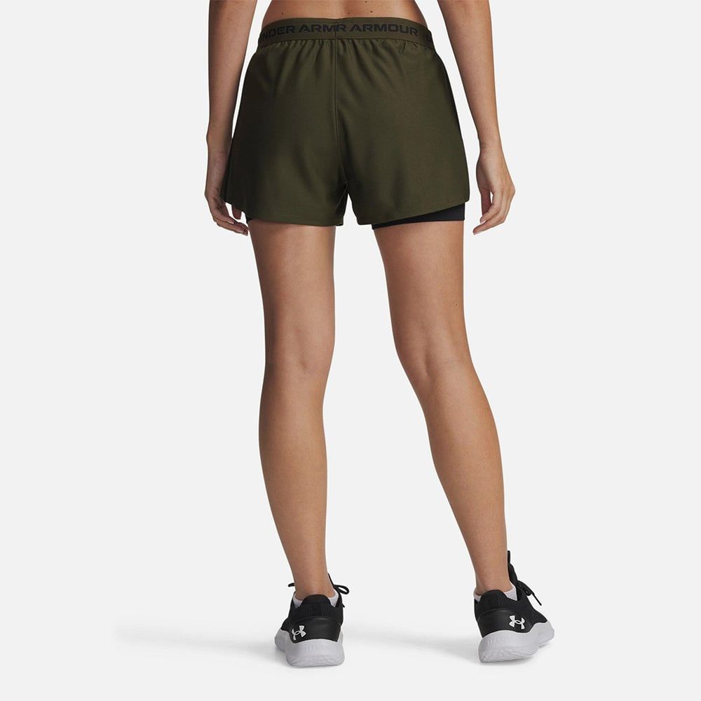 Under Armour - Quần ngắn tập luyện 2 trong 1 nữ Tech Play Up 2In1 Shorts Training
