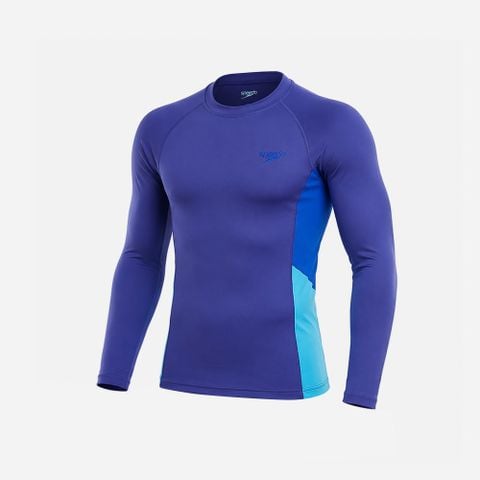 Speedo - Áo Rashguard Nam Long Sleeve UV End+ Colorblock