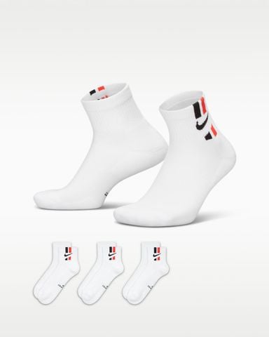 Nike - Vớ Thể Thao Unisex Everyday Elevated Ankle Socks (3 Pairs)