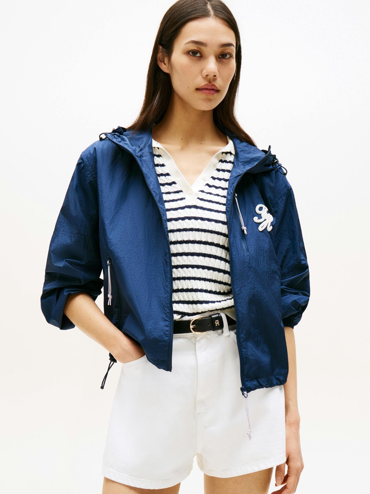 Tommy Hilfiger - Áo khoác tay dài nữ Windbreaker Bomber Jacket
