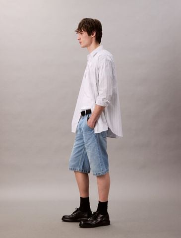 Calvin Klein - Quần jeans ngắn nam 90's Carpenter Denim Shorts - 4